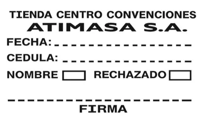 Sello recepción